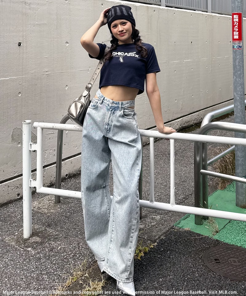 【MLB】プリントロゴTシャツ ホワイト F