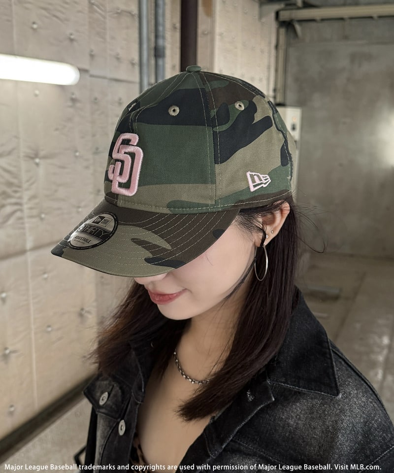 【NEW ERA】MLBロゴ総柄9TWENTYキャップ レオパード F