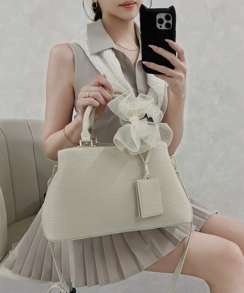 トップハンドルBAG オフホワイト F