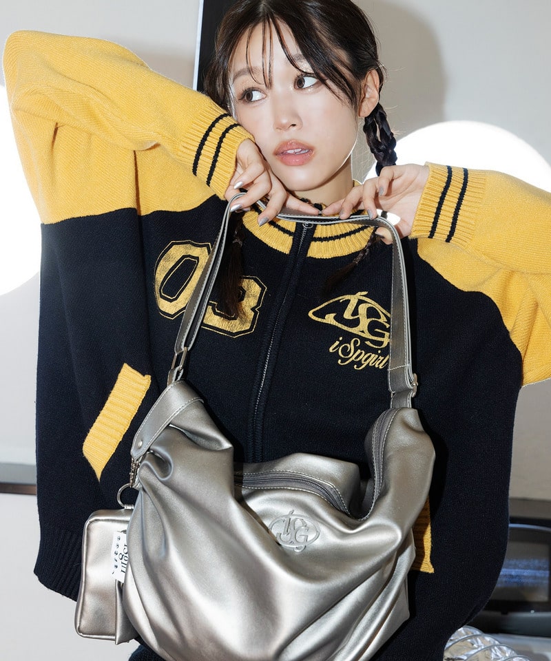 iScream コラボ オリジナルロゴプレートショルダーバッグ iScreamコラボ】オリジナルロゴプレートショルダーバッグ(F SV