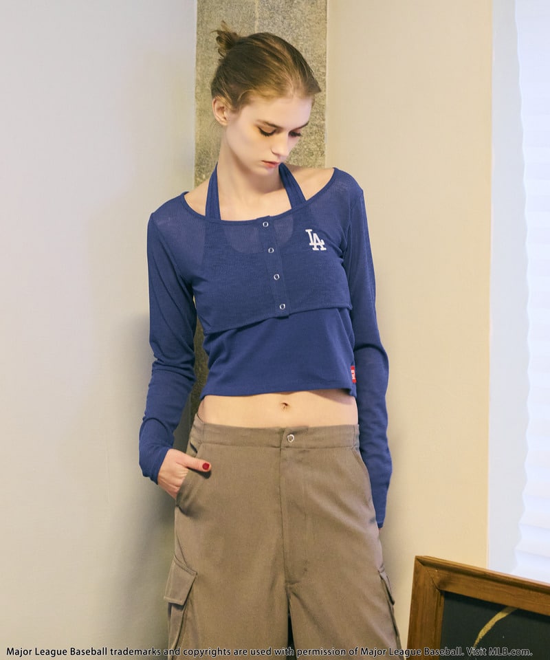 【MLB】ホルタータンクアンサンブル ブルー F