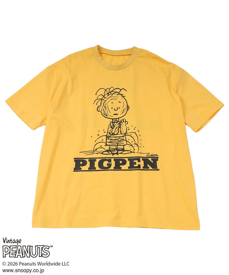 PEANUTS/PIGPEN】ピッグペンTシャツ(F イエロー)｜ スパイラルガール