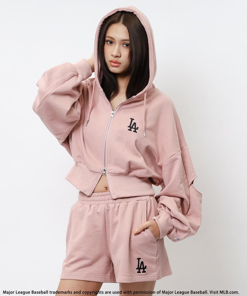 【MLB】ZIPロゴフーディーセットアップ