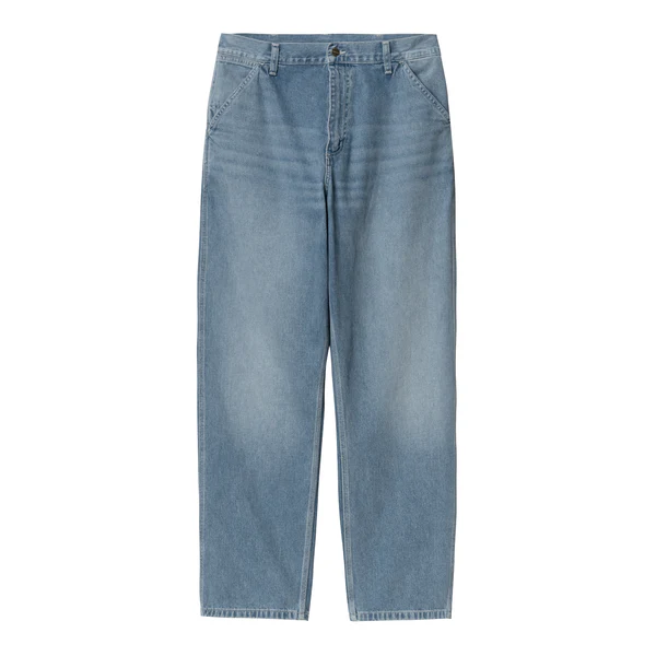 【Carhartt WiP カーハート ダブルアイピー】2025 ロングパンツ SIMPLE PANT シンプルパンツ I022947 Blue/light true washed 34インチ 【送料無料：北海道/沖縄/離島を除く】 Blue/light true washed 34インチ