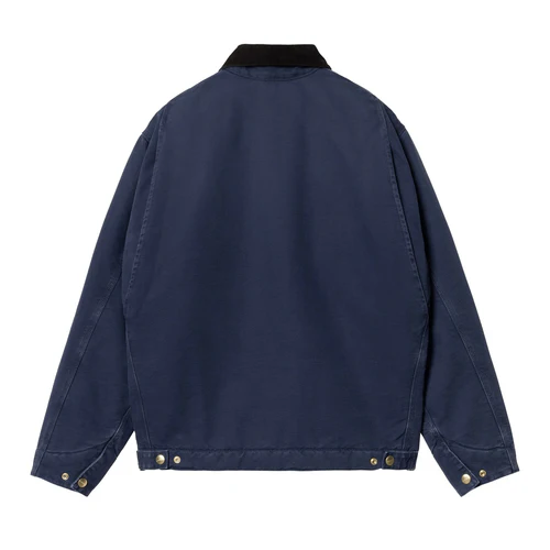 【Carhartt Wip/カーハートダブルアイピー】2024 ジャケット OG DETROIT  JACKT(オージーデトロイトジャケット）I027358　AIR FORCE BLUE/BLACK　（S. M）【送料無料 北海道/沖縄/離島を除く】