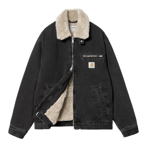 【Carhartt Wip カーハート ダブルアイピー】2024 ジャケット HERALD JACKET ヘラルド ジャケット I033765  Black/Wall stone washed （ S . M )【送料無料 ：北海道/沖縄/離島含を除く】