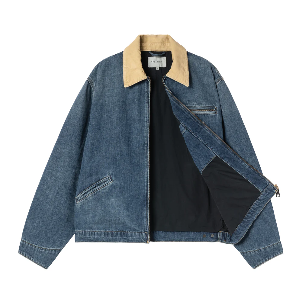 【Carhartt Wip/カーハート ダブルアイピー】JAKECT ジャケット OG DETROIT JACKET I036593 Blue / Dusty H Brown, Dark used wash Mサイズ  【送料無料 北海道/沖縄/離島を除く】 Blue / Dusty H Brown, Dark used wash Mサイズ