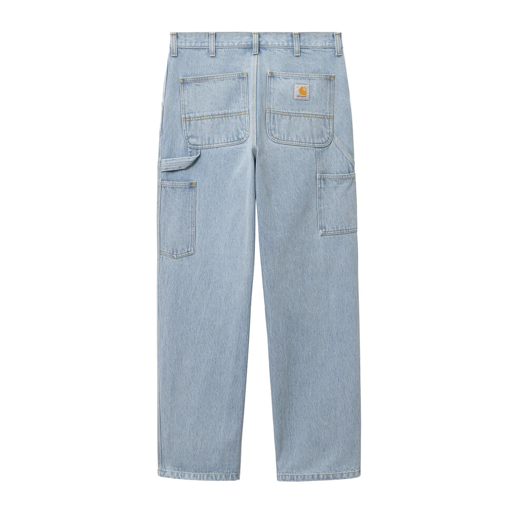 【Carhartt Wip/カーハート ダブルアイピー】PANTS パンツ SINGLE KNEE PANT シングルニーパンツ BLUE(heavy stone bleached) 32インチ  【送料無料 北海道/沖縄/離島を除く】 BLUE(heavy stone bleached) 32インチ
