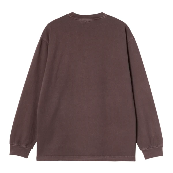 【Carhartt Wip/カーハート ダブルアイピー】2025 長袖Tシャツ L/S VISTA T-SHIRT ロングスリーブ ビスタ Tシャツ I030779 Palisander gament dyed （M.L）【送料無料:北海道/沖縄/離島を除く】 Palisander gament dyed Mサイズ