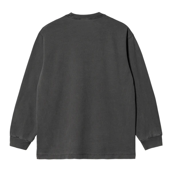 【Carhartt Wip/カーハート ダブルアイピー】2025 長袖Tシャツ L/S VISTA T-SHIRT ロングスリーブ ビスタ Tシャツ I030779 Black gament dyed Lサイズ 【送料無料:北海道/沖縄/離島を除く】  Black gament dyed Lサイズ