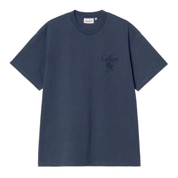 【Carhartt Wip/カーハート ダブルアイピー】2026 Tシャツ  VESTIGE T-SHIRT 4573654466479 Blue (stone washed) Sサイズ（S,M,L) Blue (stone washed) Sサイズ