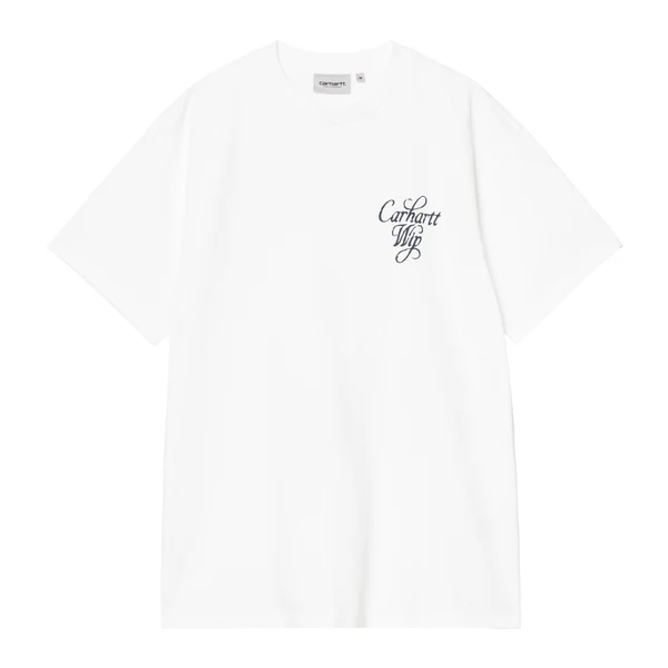 【Carhartt Wip/カーハート ダブルアイピー】2026 Tシャツ  VESTIGE T-SHIRT 4573654466530 White (stone washed) Sサイズ（S,M,L)  White (stone washed) Sサイズ
