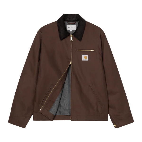 【Carhartt Wip/カーハート ダブルアイピー】2025 ジャケット DETROIT JACKET デトロイトジャケット I015264 Tobacco/Black (S.M.L) 【送料無料 ：北海道/沖縄/離島含を除く】 Tobacco/Black Sサイズ