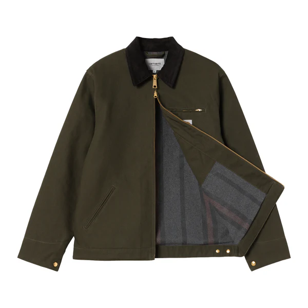 【Carhartt Wip/カーハート ダブルアイピー】2025 ジャケット DETROIT JACKET デトロイトジャケット I015264 Olive/Black Mサイズ【送料無料 ：北海道/沖縄/離島含を除く】 Olive/Black Mサイズ