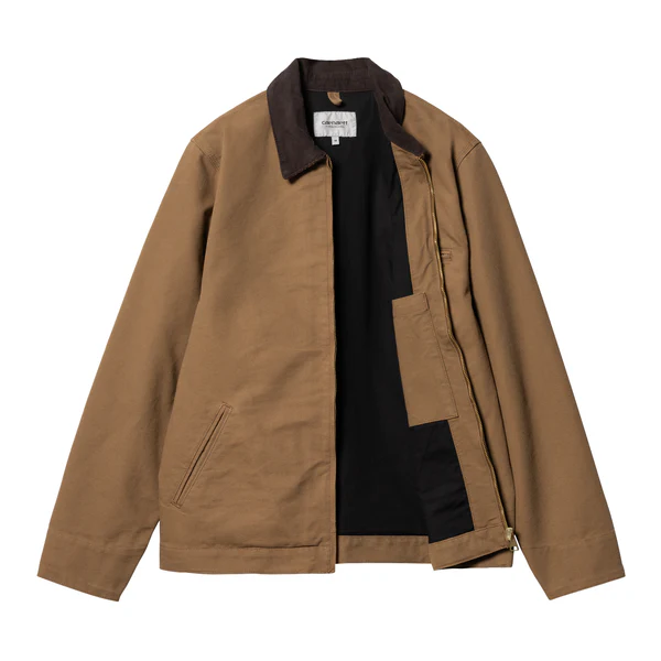 【Carhartt Wip/カーハート ダブルアイピー】2025 ジャケット DETROIT JACKET デトロイトジャケット（裏地なし） I033112 HAMILTON BROWN/TOBACCO   Lサイズ 【送料無料：北海道/沖縄/離島を除く】 Hamilton Brown/Tobacco Lサイズ