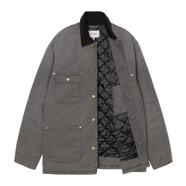 【Carhartt Wip カーハート ダブルアイピー】2025 ジャケット OG CHORE COAT オージーチョアコート I035613  Graphite/Black Mサイズ【送料無料：北海道/沖縄/離島を除く】  Graphite/Black Mサイズ
