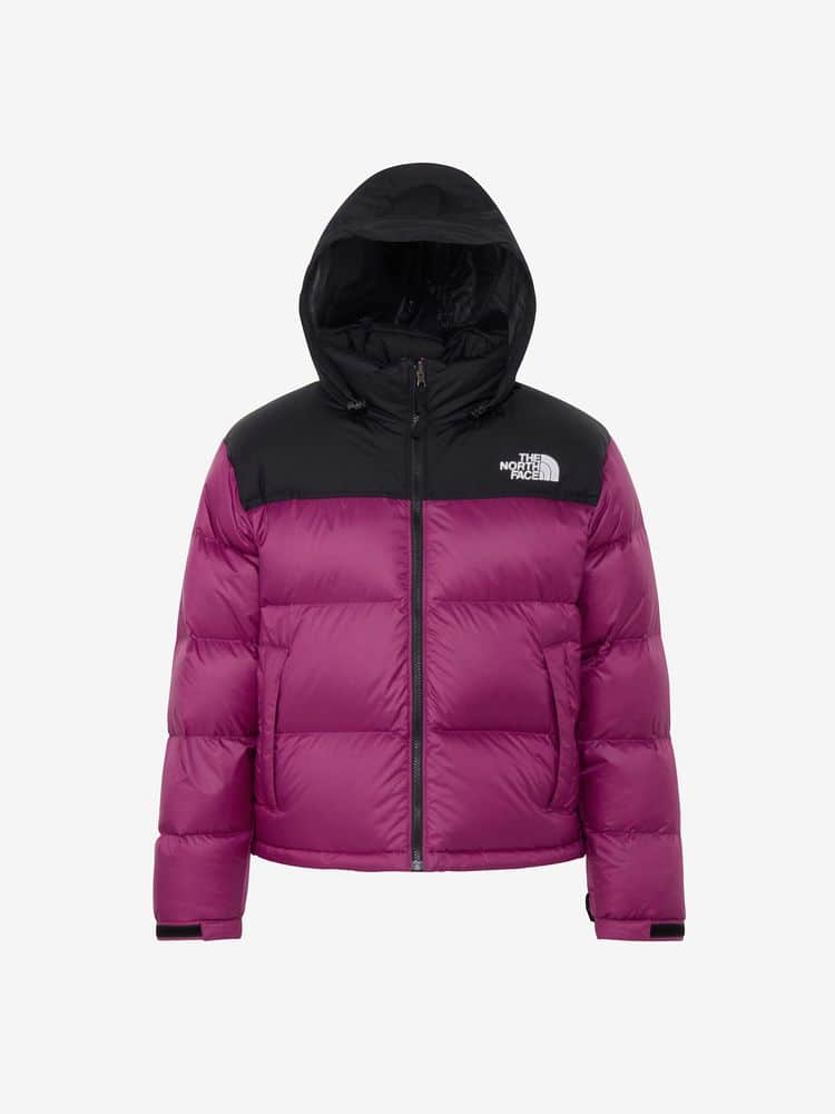 【THE NORTH FACE ザ ノース フェイス】2025 レディース ジャケット Short Nuptse Jacket ショートヌプシージャケット ND92555 RKブラック×ロックスバリーピンク Lサイズ【送料無料：北海道/沖縄離島/離島を除く】 RKブラック×ロックスバリーピンク Lサイズ