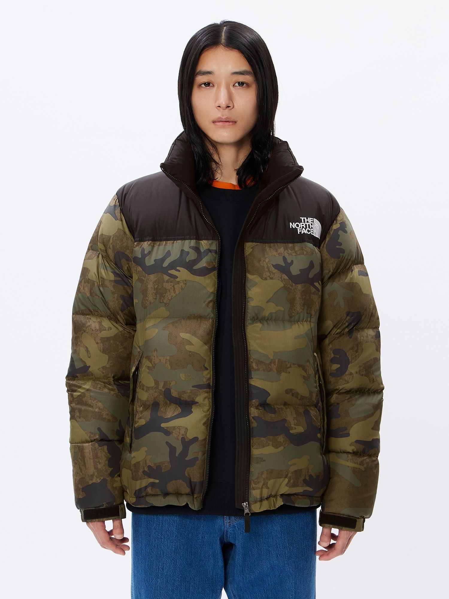 【THE NORTH FACE ザノースフェイス】 ダウンジャケット Novelty Nuptse Jackt ノベルティー ヌプシ ジャケット  ND92336 TF TNFカモ Mサイズ 【送料無料 北海道/沖縄/離島を除く】