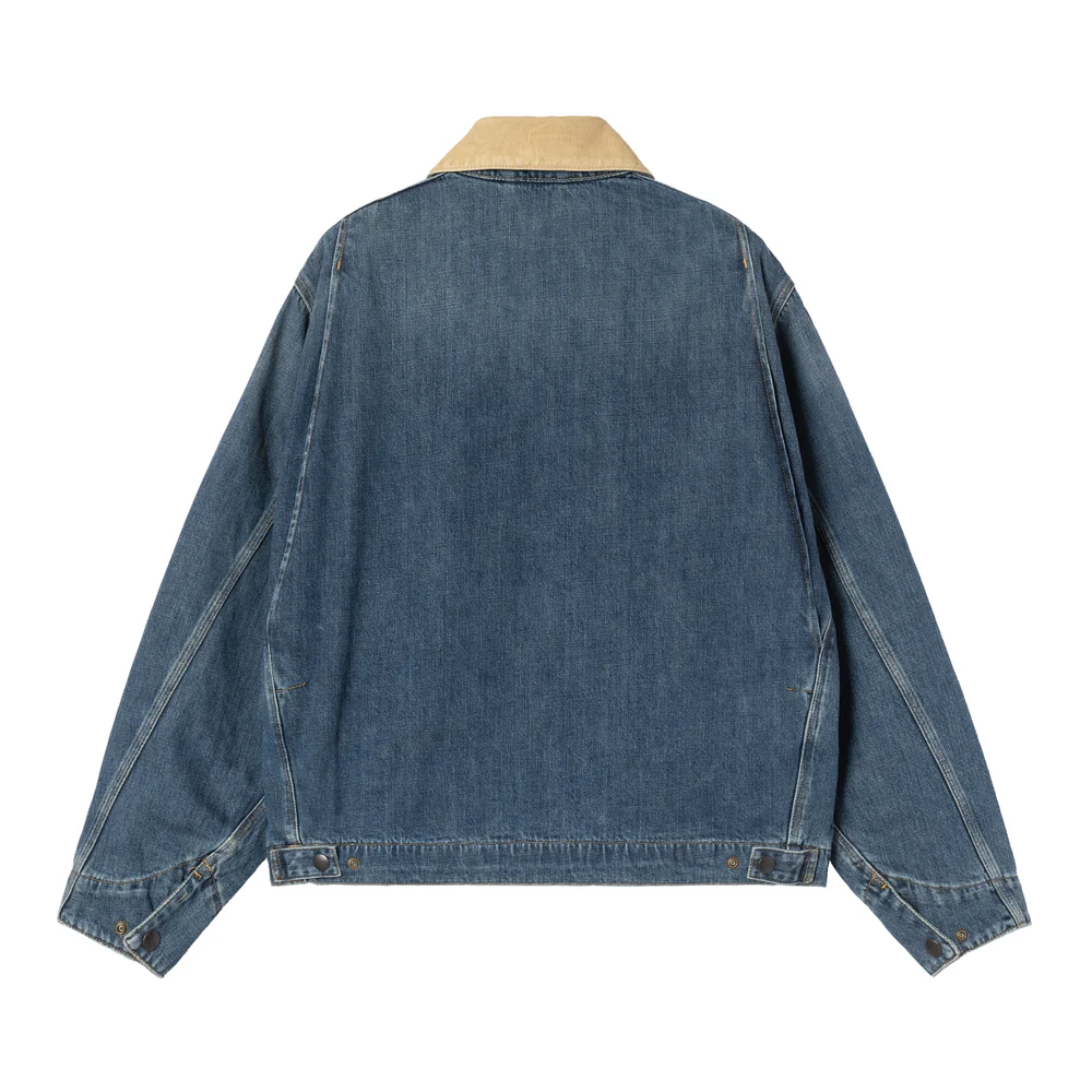【Carhartt Wip/カーハート ダブルアイピー】JAKECT ジャケット OG DETROIT JACKET I036593 Blue / Dusty H Brown, Dark used wash Mサイズ  【送料無料 北海道/沖縄/離島を除く】 Blue / Dusty H Brown, Dark used wash Mサイズ