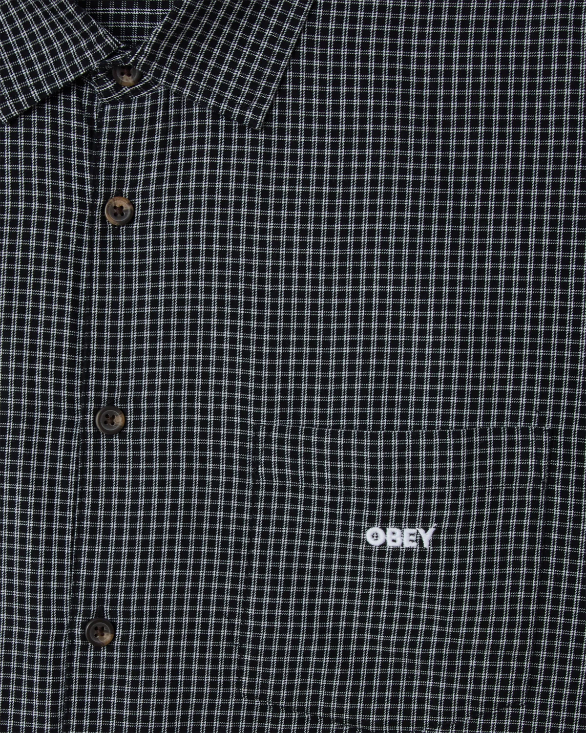 【 Obey オベイ】2026 S/Sシャツ BIGWIG FRANK WOVEN 4573654375054 BLACK MULTI Lサイズ 【送料無料/北海道/沖縄/離島を除く】 BLACK MULTI Lサイズ