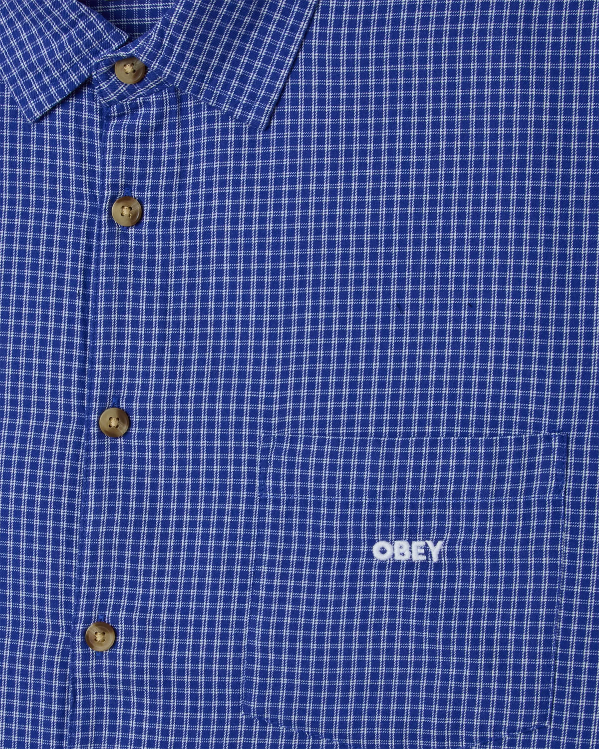 NEW【 Obey オベイ】2026 S/Sシャツ BIGWIG FRANK WOVEN 4573654374996 SURF BLUE MULTI Mサイズ 【送料無料/北海道/沖縄/離島を除く】 SURF BLUE MULTI Mサイズ