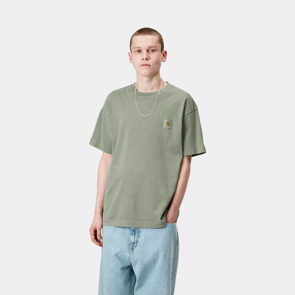  【Carhartt Wip/カーハート ダブルアイピー】2025 Tシャツ NELSON T-SHIRT ネルソンTシャツ I029949 Park gamert dyed   Lサイズ Park gamenrt dyed Lサイズ