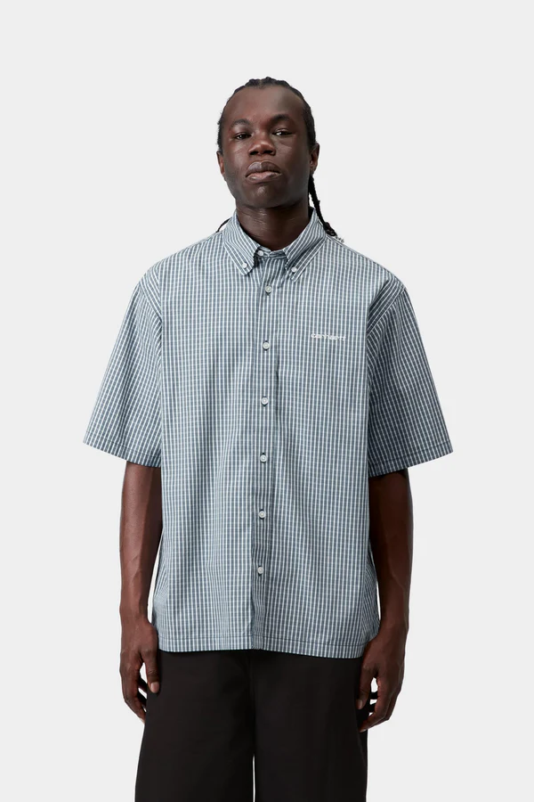 【Carhartt Wip/カーハート ダブルアイピー】2026シャツ SHIRT GROFF SHIRT I036191 Groff Check Blue River Mサイズ 4573654448352【送料無料：北海道/沖縄/離島を除く】 Groff Check Blue River Mサイズ