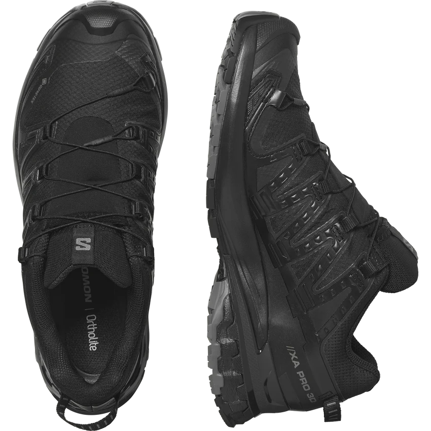 【SALOMON サロモン】2025 レディースシューズ　( XA PRO 3D V9 GTX)  Black / Phantom / Pewter 24.0cm　【送料無料：北海道/沖縄/離島を除く】 Black / Phantom / Pewter 24.0cm