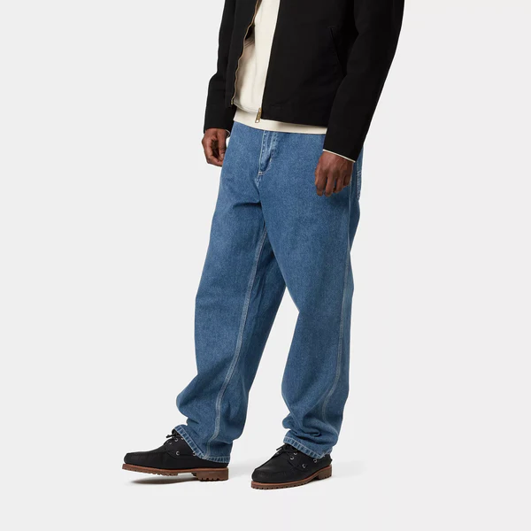 【Carhartt WiP カーハート ダブルアイピー】2025 ロングパンツ SIMPLE PANT シンプルパンツ I022947 Blue/stone washed 32インチ【送料無料：北海道/沖縄/離島を除く】 Blue/stone washed 32インチ