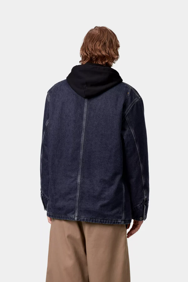 【Carhartt Wip カーハート ダブルアイピー】2025 ジャケット OG CHORE COAT オージーチョアコート I035877 Blue/Dark Navy(rigld) Mサイズ【送料無料：北海道/沖縄/離島を除く】  Blue/Dark Navy(rigld) Ｍサイズ