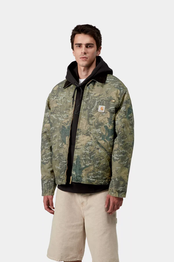  【Carhartt Wip/カーハートダブルアイピー】2025 ジャケット OG DETROIT JACKET オージーデトロイトジャケット I035614　Camo Combi Green/Black (S.M)【送料無料:北海道/沖縄/離島を除く】 Camo Combi Sサイズ