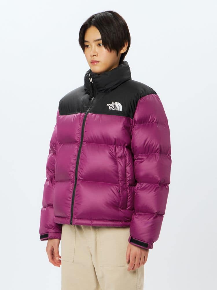 【THE NORTH FACE ザ ノース フェイス】2025 レディース ジャケット Short Nuptse Jacket ショートヌプシージャケット ND92555 RKブラック×ロックスバリーピンク Lサイズ【送料無料：北海道/沖縄離島/離島を除く】 RKブラック×ロックスバリーピンク Lサイズ