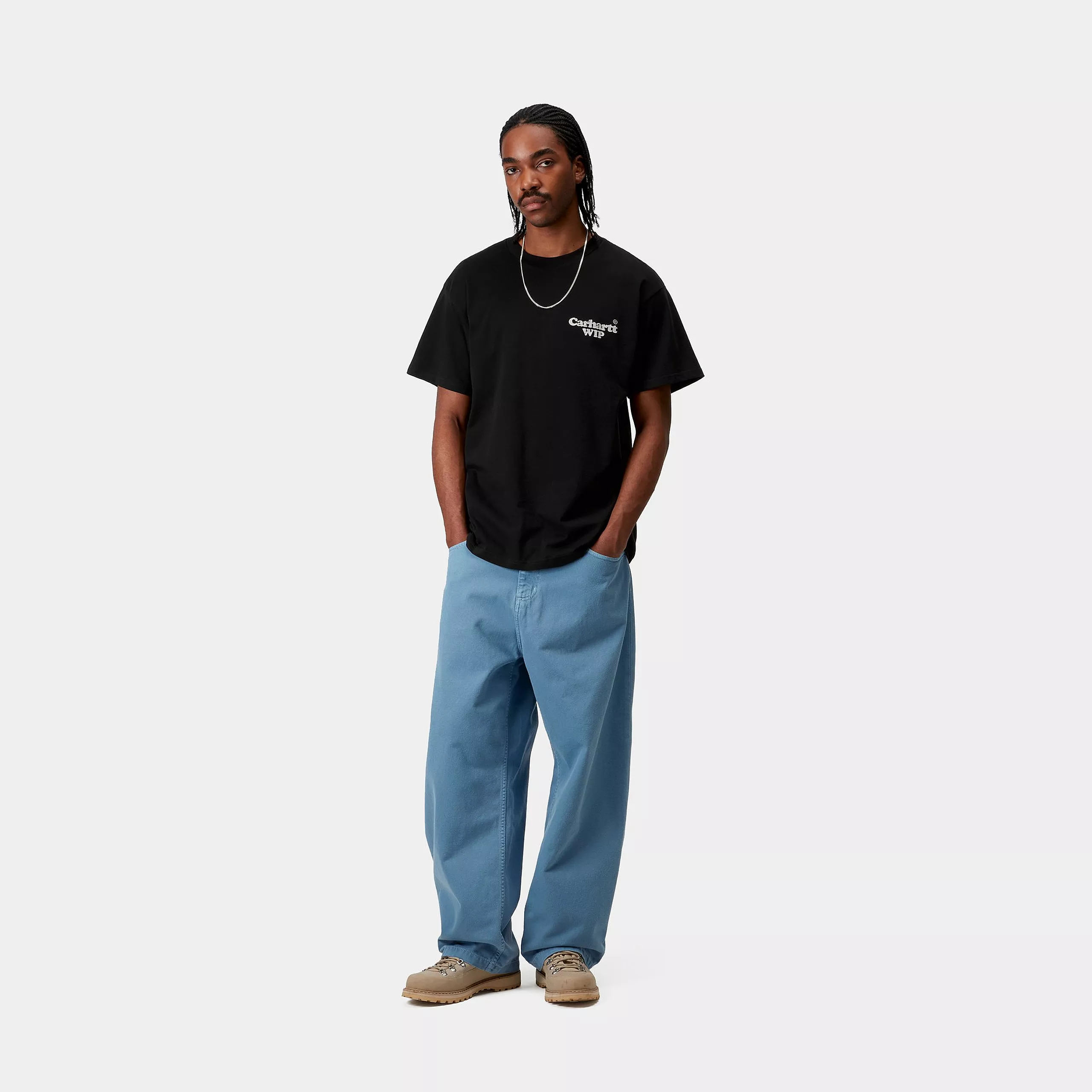 【Carhartt Wip/カーハート ダブルアイピー】2025 Tシャツ HARTT CHAIN T-SHIRT ハートチェーン Tシャツ I034663  BLACK  Lサイズ Black Lサイズ