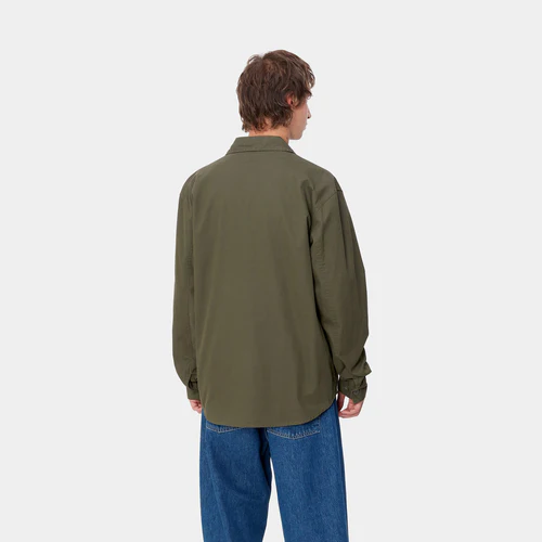 【Carhartt Wip/カーハート ダブルアイピー】2024 長袖シャツ TRACKER SHIRT トラッカーシャツ I033782 Office Green M サイズ【送料無料 :北海道/沖縄/離島を除く】 Office Green Mサイズ