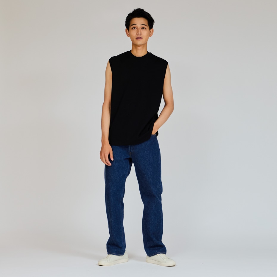  【Hanes】SHIRO クルーネック タンクトップ 25SS Hanes T-SHIRTS KURO (HM3-B202) 090 ブラック Lサイズ 090 ブラック Lサイズ