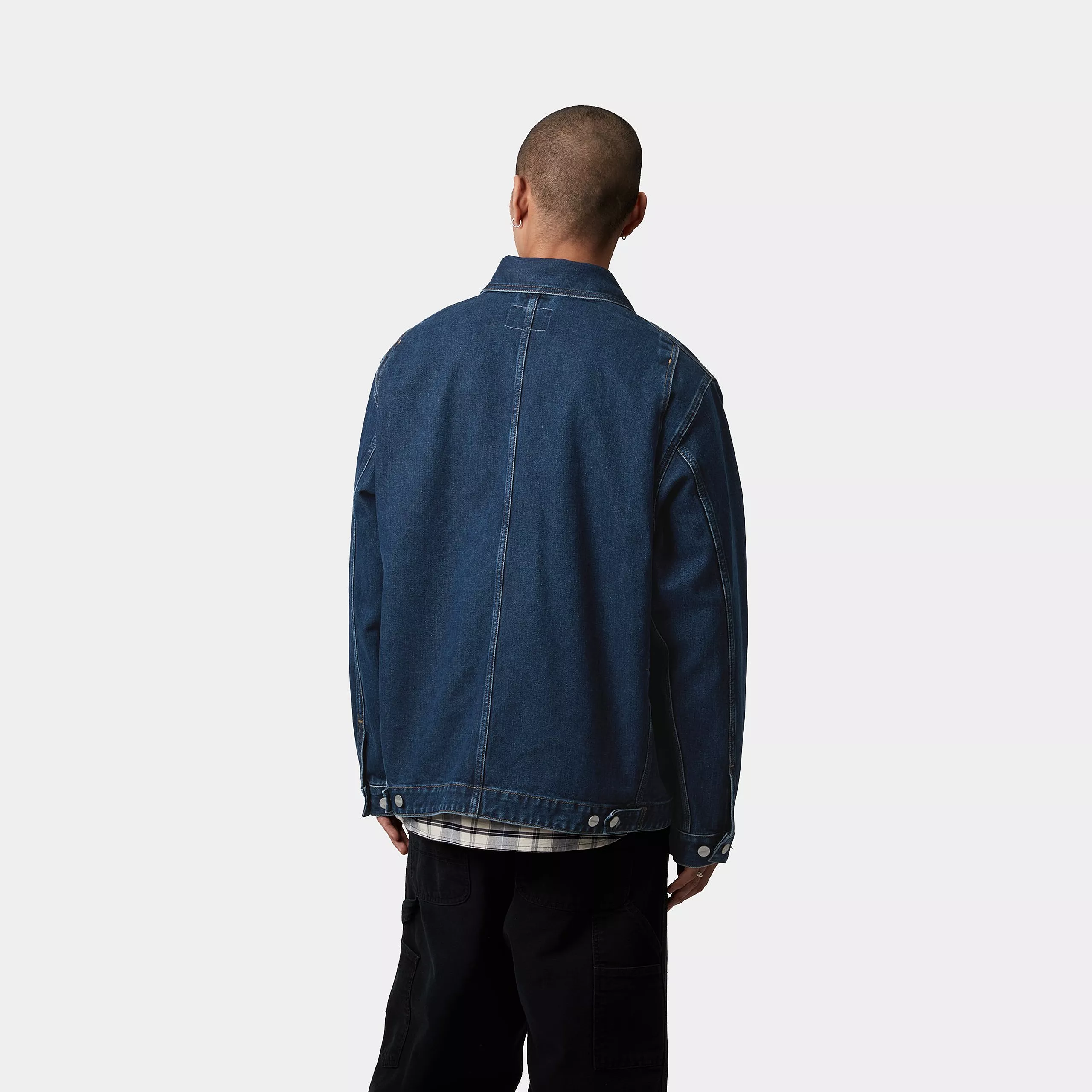 【Carhartt Wip カーハート ダブルアイピー】2025 ジャケット OG DOUBLE FRONT JACKET オージー フロント ジャケットI034866 Blue/stone washed (S.M)【送料無料：北海道/沖縄/離島を除く】 Blue/stone washed Sサイズ