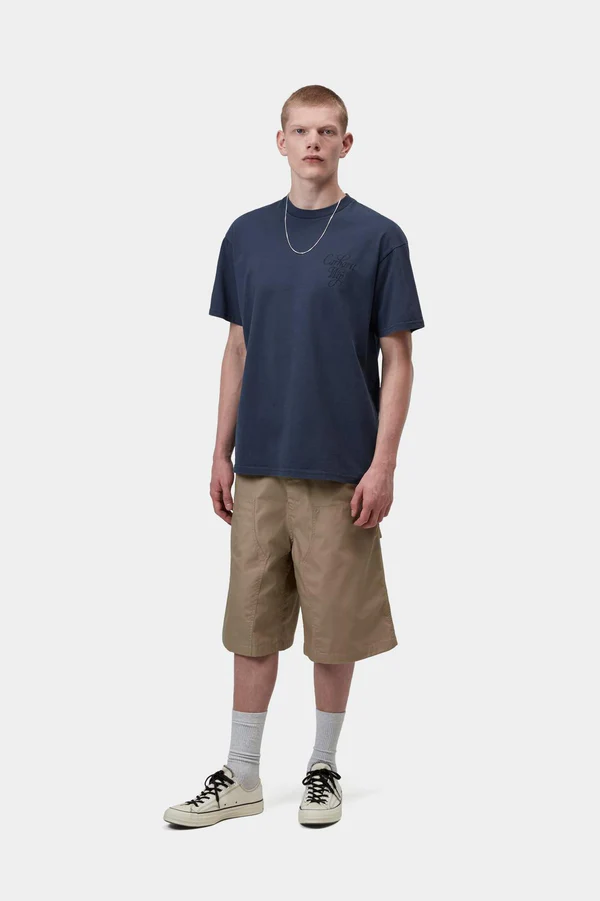【Carhartt Wip/カーハート ダブルアイピー】2026 Tシャツ  VESTIGE T-SHIRT 4573654466479 Blue (stone washed) Sサイズ（S,M,L) Blue (stone washed) Sサイズ