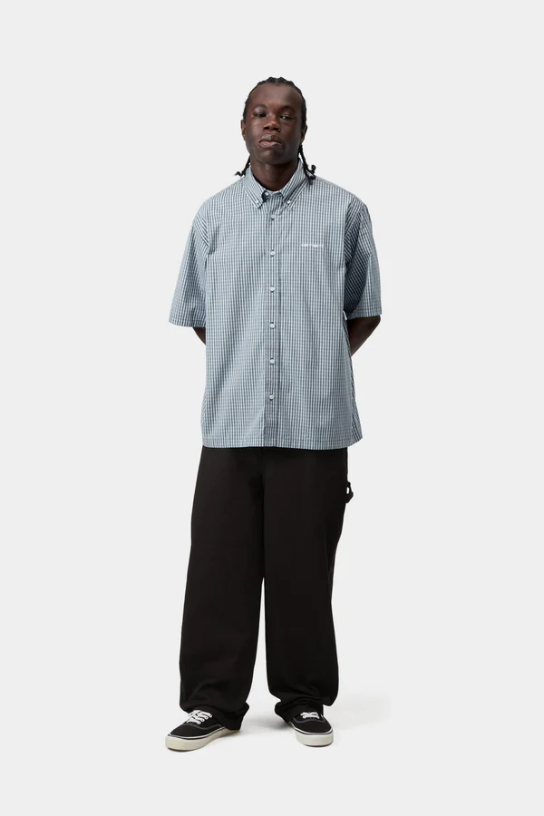 NEW【Carhartt Wip/カーハート ダブルアイピー】2026シャツ SHIRT GROFF SHIRT I036191 Groff Check Blue River Sサイズ 4573654448345 【送料無料：北海道/沖縄/離島を除く】 Groff Check Blue River Sサイズ