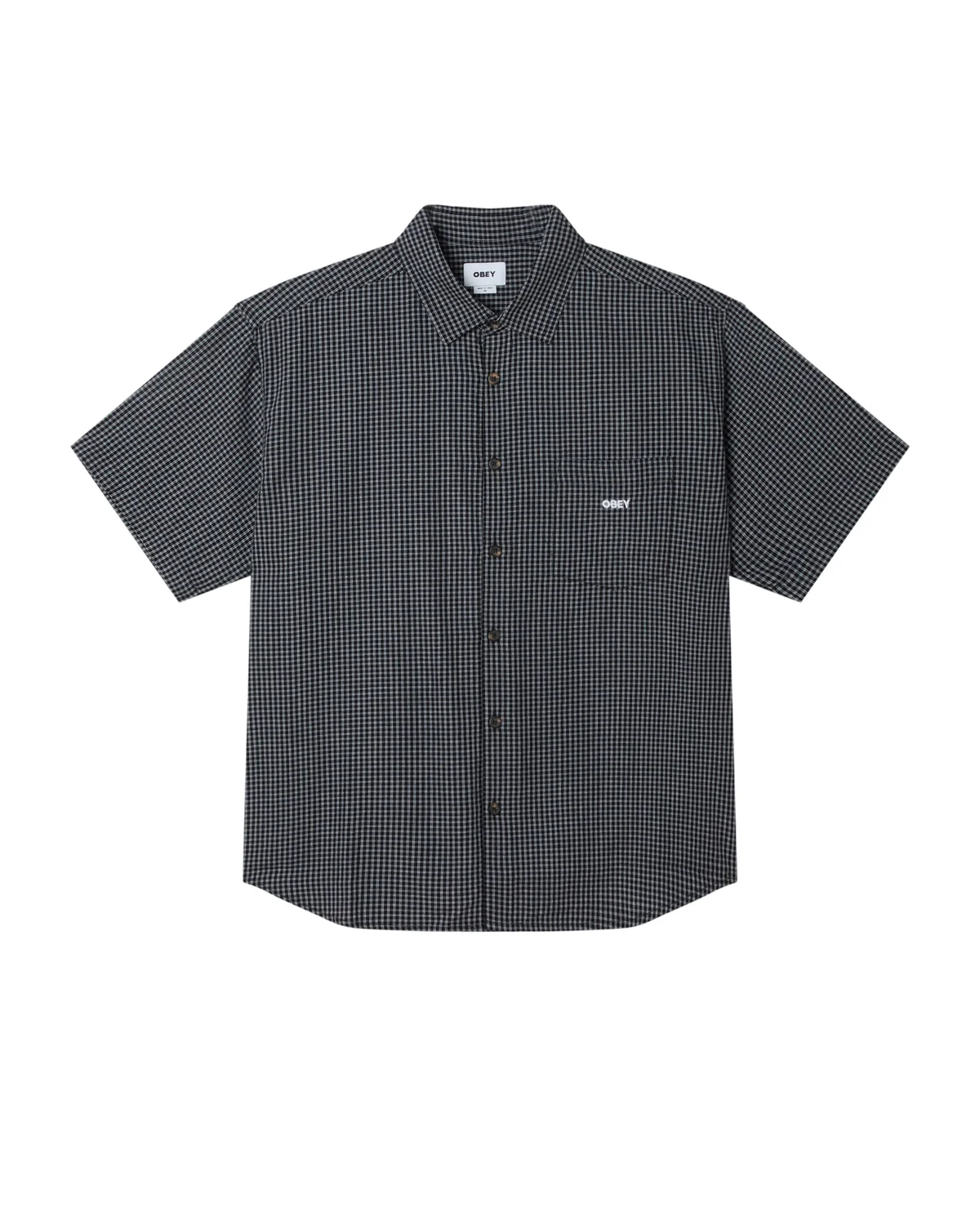 【 Obey オベイ】2026 S/Sシャツ BIGWIG FRANK WOVEN 4573654375054 BLACK MULTI Lサイズ 【送料無料/北海道/沖縄/離島を除く】 BLACK MULTI Lサイズ