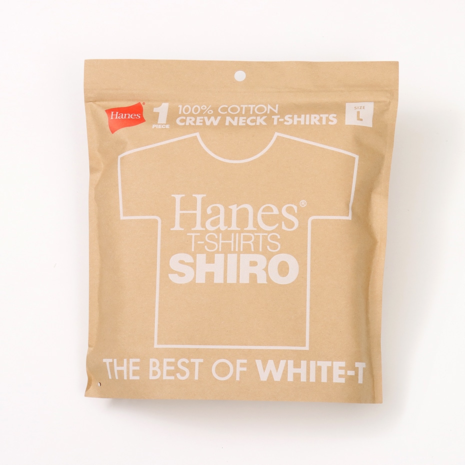 【HANES】SHIRO Tシャツ SS Hanes T-SHIRTS SHIRO (HM1-D201) 010 ホワイト XXLサイズ 4550356898432 010 WHITE（ホワイト） XXLサイズ