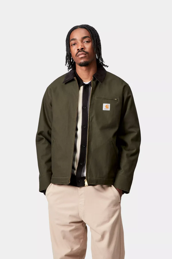 【Carhartt Wip/カーハート ダブルアイピー】2025 ジャケット DETROIT JACKET デトロイトジャケット I015264 Olive/Black Mサイズ【送料無料 ：北海道/沖縄/離島含を除く】 Olive/Black Mサイズ