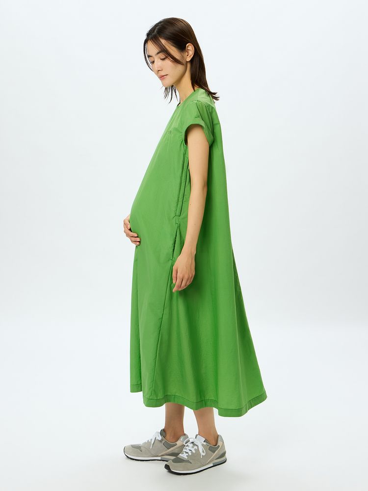 【THE NORTH FACE ザ ノース フェイス】 2025 レディース ワンピース Matamity s/s Onepiece NTM12501 CRキャバングレー (L.XL)サイズ 【送料無料：北海道/沖縄/離島を除く】 CR　キャバングレー （L.XL）サイズ