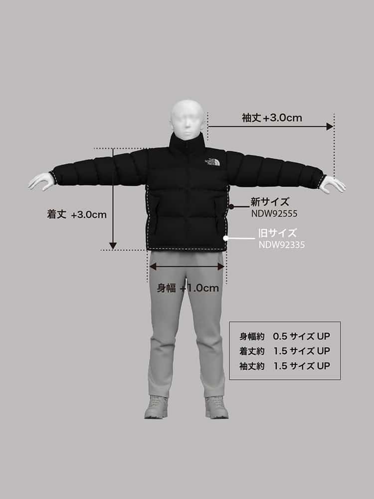 【THE NORTH FACE ザ ノース フェイス】2025 レディース ジャケット Short Nuptse Jacket ショートヌプシージャケット ND92555 RKブラック×ロックスバリーピンク（M.L.）【送料無料：北海道/沖縄離島/離島を除く】 RKブラック×ロックスバリーピンク Mサイズ