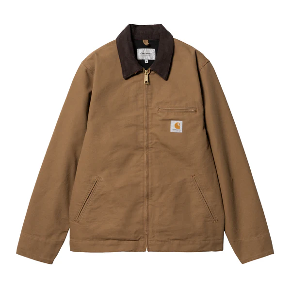 【Carhartt Wip/カーハート ダブルアイピー】2025 ジャケット DETROIT JACKET デトロイトジャケット（裏地なし）I033112 HAMILTON BROWN/TOBACCO  (S.M)サイズ 【送料無料：北海道/沖縄/離島を除く】 Hamilton Brown/Tobacco Sサイズ