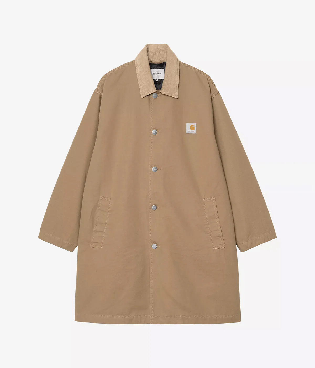 【Carhartt Wip カーハート ダブルアイピー】2025 コート WEBSTER COAT ウェブスター コート I035618 Leather/Leather rinsed (S.M) 【送料無料：北海道/沖縄離島/離島を除く】 Leather/Leather（rinsed) Sサイズ