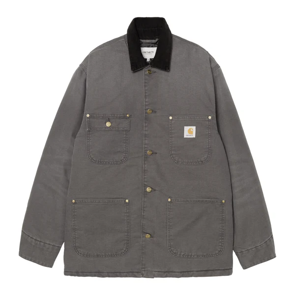 【Carhartt Wip カーハート ダブルアイピー】2025 ジャケット OG CHORE COAT オージーチョアコート I035613  Graphite/Black (S.M)【送料無料：北海道/沖縄/離島を除く】 Graphite/Black Sサイズ