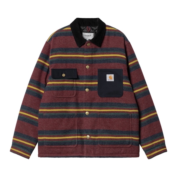 【Carhartt Wip/カーハートダブルアイピー】ジャケット オレゴンジャケット OREGON JACKET 1PHXX Starcoo  StripeBordaux Mサイズ I032254 【送料無料 北海道/沖縄/離島を除く】