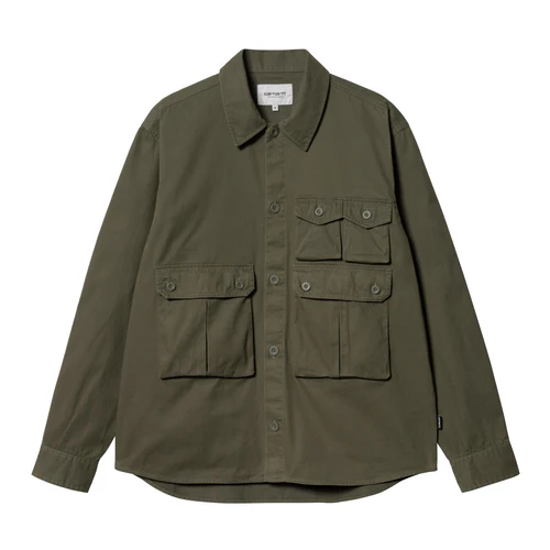 【Carhartt Wip/カーハート ダブルアイピー】2024 長袖シャツ TRACKER SHIRT トラッカーシャツ I033782 Office Green M サイズ【送料無料 :北海道/沖縄/離島を除く】 Office Green Mサイズ