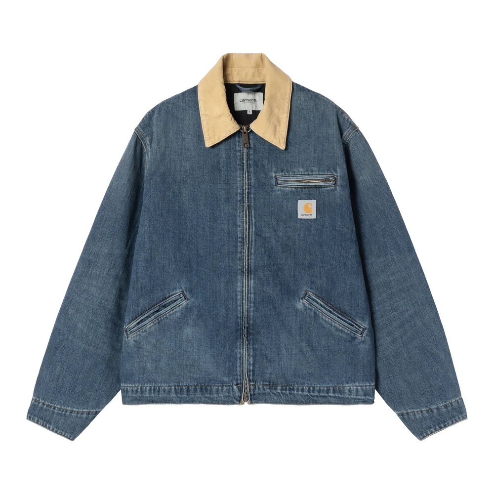 【Carhartt Wip/カーハート ダブルアイピー】JAKECT ジャケット OG DETROIT JACKET I036593 Blue / Dusty H Brown, Dark used wash Mサイズ  【送料無料 北海道/沖縄/離島を除く】 Blue / Dusty H Brown, Dark used wash Mサイズ