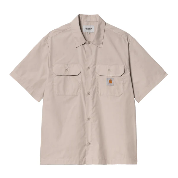 【Carhartt Wip/カーハート ダブルアイピー】2025 S/Sシャツ CRAFT SHIRT クラフトシャツ I035232 Dusky/Beige  (S.M.L)【送料無料：北海道/沖縄/離島を除く】 Dusky/Beige Sサイズ